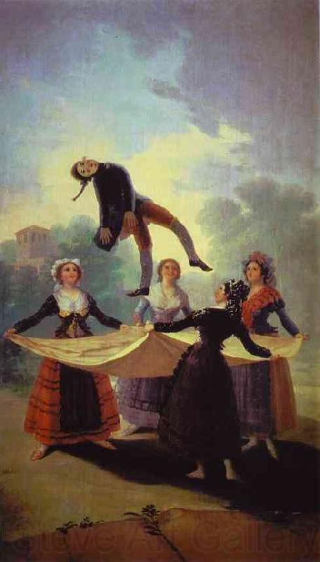 Francisco Jose de Goya The Straw Manikin Norge oil painting art